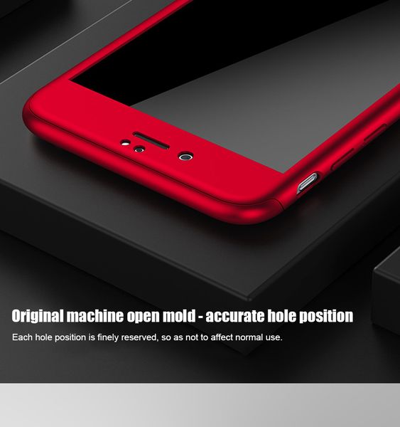 

360 degree all-around full body cases coverage protective case resistant with tempered glass screen protector design