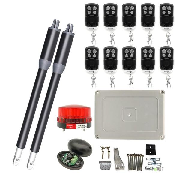 

fingerprint access control 200kg electric swing gate opener arms drive with multi remote optional home garage door operator motor actuator