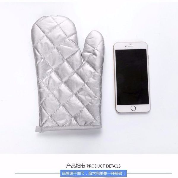 

non-stick oven mitt baking 350 degree silver thicken 1pcs 1222137