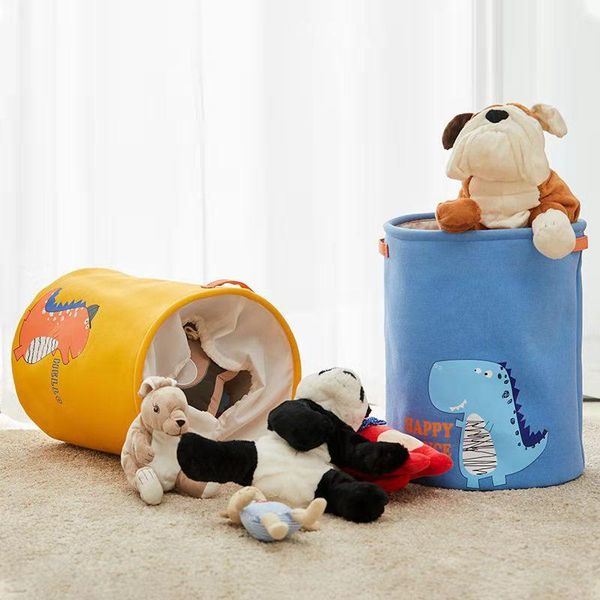 

laundry bags toy storage basket cloth art household beam mouth large capacity dirty clothes artifact box for cl