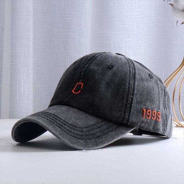

washed cotton baseball cap for men and women fashion love embroidery caps outdoor dad hats summer sun hat snapback, Blue;gray