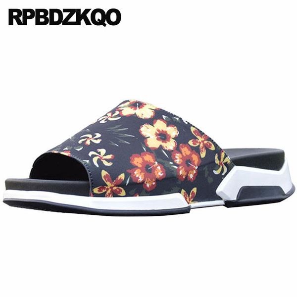 

sandals slippers slides designer mens 2021 summer outdoor casual plus size shoes native slip on large 45 runway, Black
