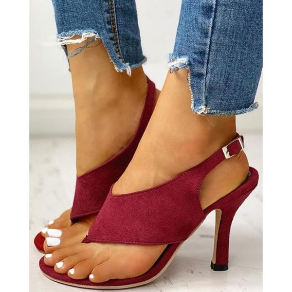 

dress shoes women sandals thin high heels flip-flop casual summer fashion peep toe gladiator wedding plus size 35-40, Black