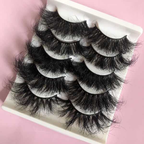 

false eyelashes rainsin long 25mm lashes mink fluffy dramatic messy makeup wholesale 3d