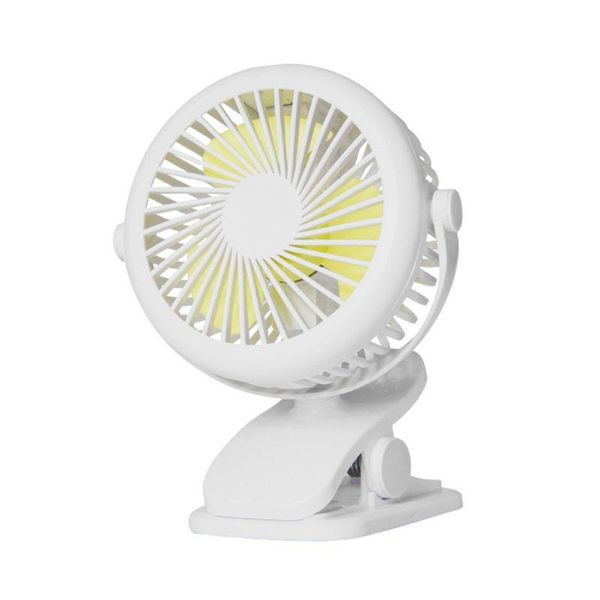 

electric fans deskfan - usb rechargeable clip on fan, 360 rotation lower noise cooling for baby carriage stroller cot travel cam