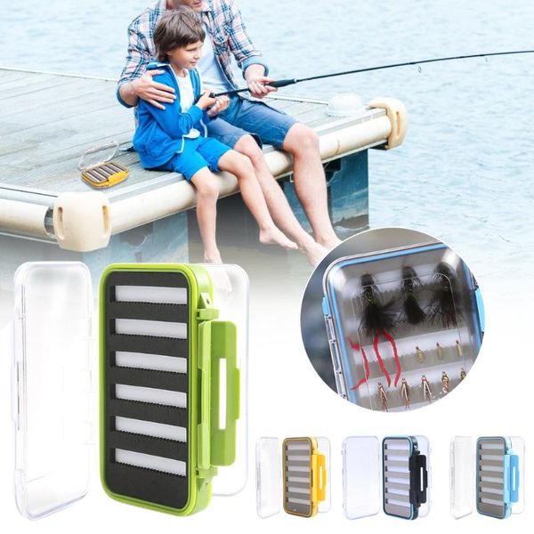 

fishing tackle box waterproof double side bait lure hooks storage boxes carp accessories