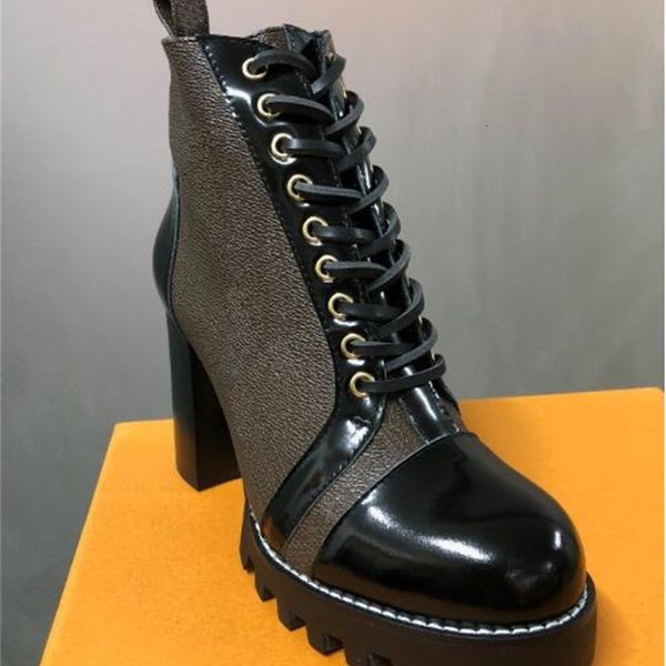 

women designer martin desert boot flamingos love arrow medal 100% thick royal size 35-42 winter boots, Black