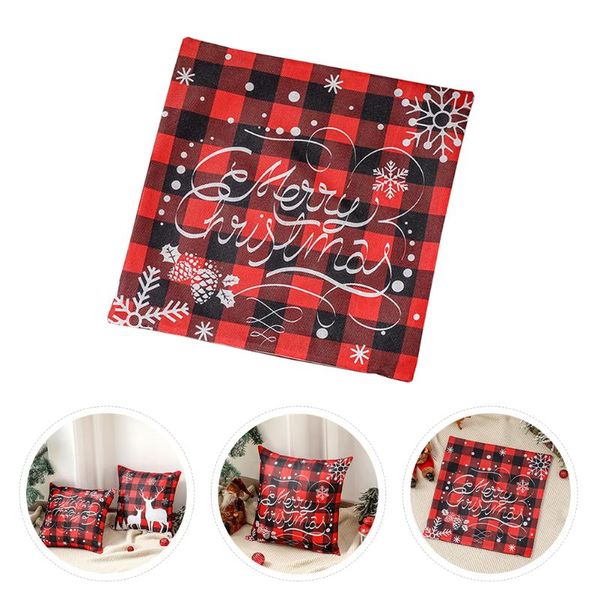 

cushion/decorative pillow 1pc christmas plaid case unique cover decorative