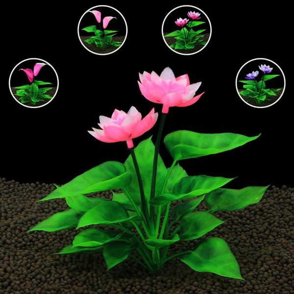 

water grass aquatic plant simulation artificial plastic fish tank large leaf aquarium decor ornament decorations