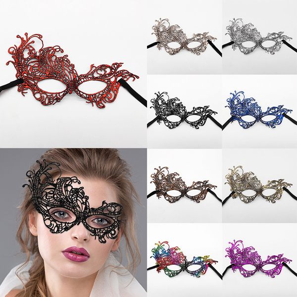 

est hollow lace face princess prom party props costume halloween masquerade mask women sexy