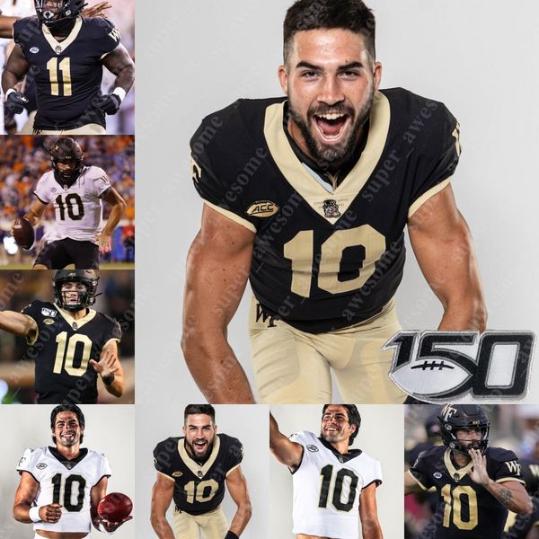 

wake forest football jersey sam hartman christian beal-smith justice ellison a.t. perry jaquarii roberson christian turner taylor morin jash, Black;red