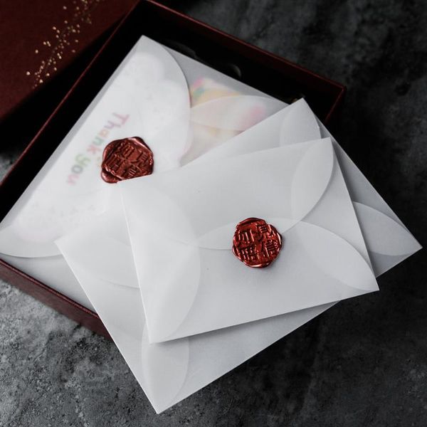 

20pcs/lot semi-transparent sulfuric acid paper envelopes for diy postcard /card storage, wedding invitation, gift packing wrap