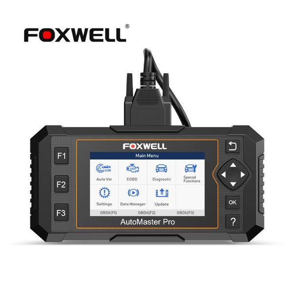 Lettori di codici Strumenti di scansione FOXWELL NT644 Elite OBD2 Scanner Professional Automotive Tutti i sistemi Diagnosi Oil SAS Reset ODBII OBD