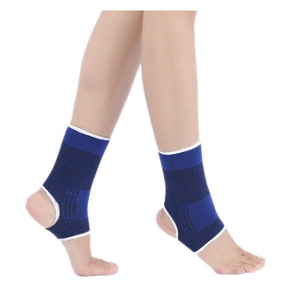 

ankle support foot angel protector anti fatigue compression sleeve running cycle basketball elastic sports brace sock, Blue;black