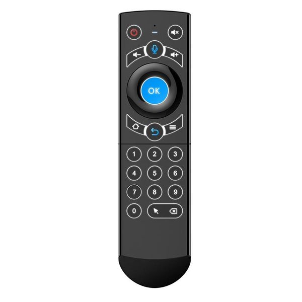 

2.4g wireless air mouse backlight voice control gyro sensing remote ir learning for android tv box smart keyboards