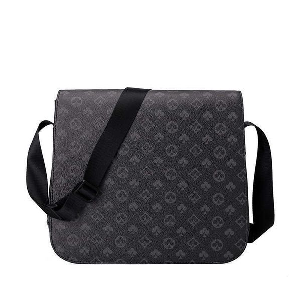 

men's shoulder bag leisure cross business lattice flip small