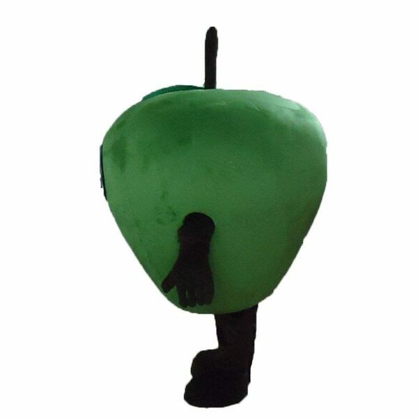 

mascot costumes green red apple mascot costume cartoon character costume adults fancy dress shop supermarket advertising outfit, Red;yellow