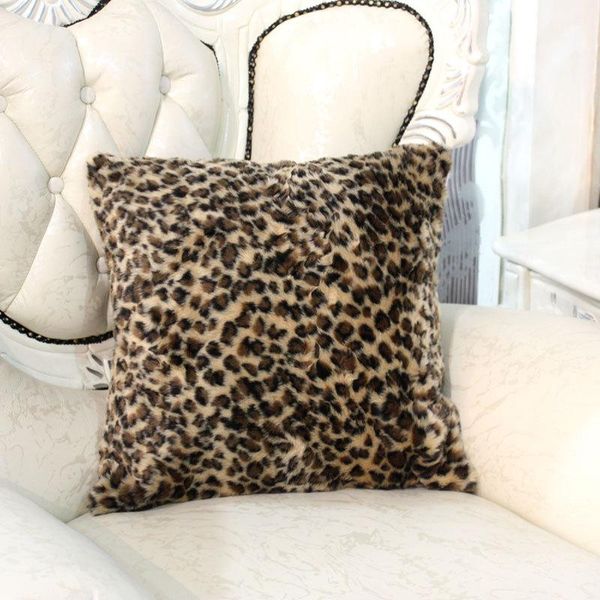 

cushion/decorative pillow faux fur leopard zebra square shape home sofa bed cushion l2