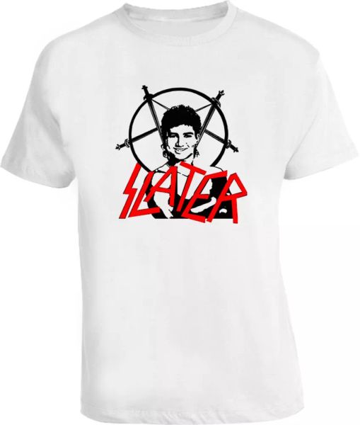 

ac slater saved by the bell t shirt, White;black