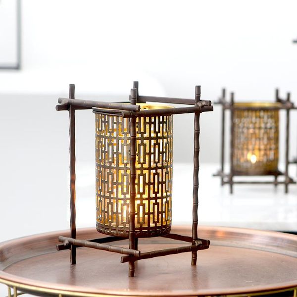 

candle holders luxury containers nordic style home decor lantern holder vintage metal portavelas ec50zt