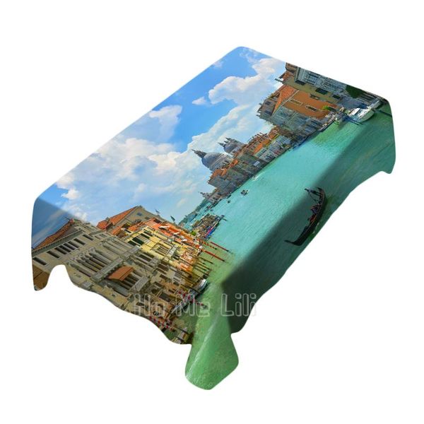 

table cloth a view of venice water city design tablecloth unique dining accessories