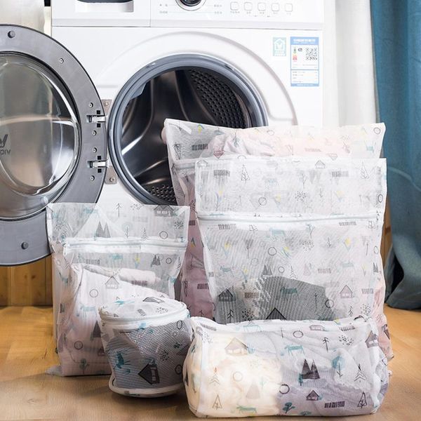 

laundry bags 5 size mesh wash folding underwear bra socks washing machine cloth protection net filter clothing care bag
