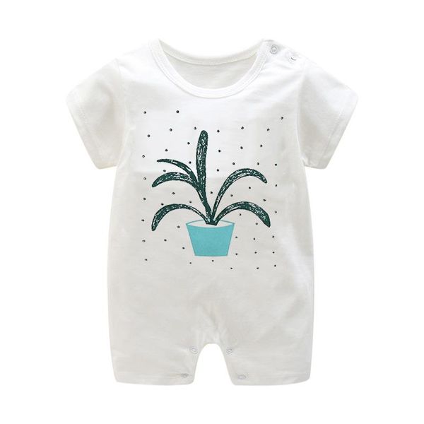 

summer style short sleeved girls dress baby romper cotton born body suit pajama boys animal monkey rompers jumpsuits, Blue