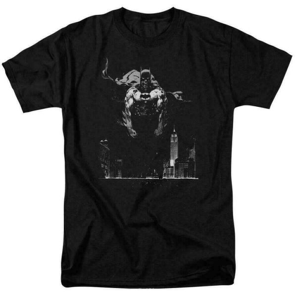 

batman dirty city t shirt licensed comic book tee black, White;black