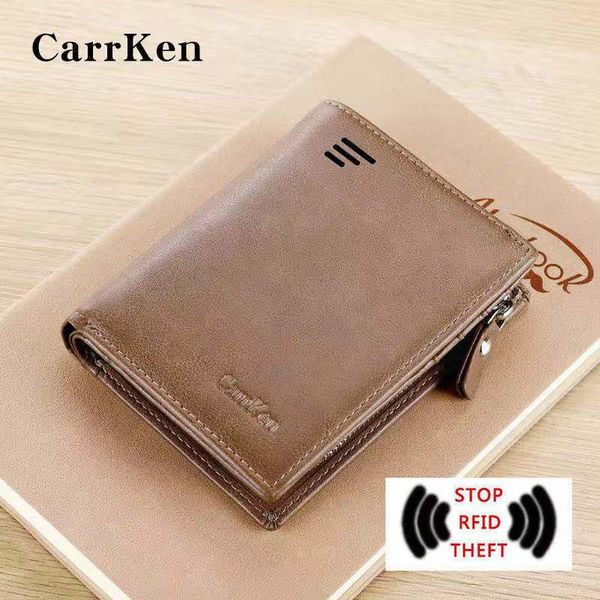 

men's wallet fashion trend multi-function buckle zipper purse wallets, Red;black