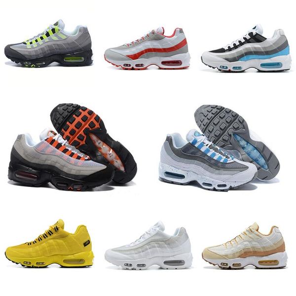 

2021 og 95 mens running shoes taxi ultramarine yin yang triple black white seahawks particle grey cork neon reverse stash essential 95s men