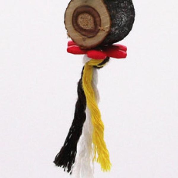 

other bird supplies colorful parrot chew strands bite teeth griiding log natural wild wood toy sharpening string