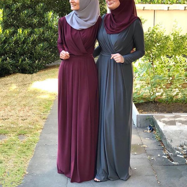 

2021eid mubarak kaftan dubai abaya turkey muslim fashion dress girls islam clothing maxi african dresses women party vestido robe, Red