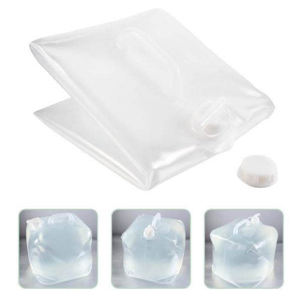 

1pc outdoor water bag portable bucket folding with handle bags