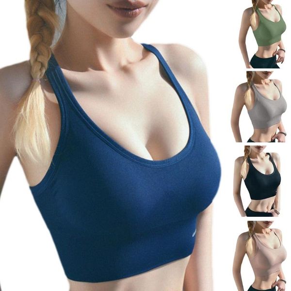 

yoga outfit f2tc sports bra women sportswear crop sport running with removable cup