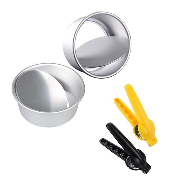 

pcs non-stick round cake pan with removable bottom & 2 chestnut opener corrosion-resistant walnut clip sheller baking pastry tools
