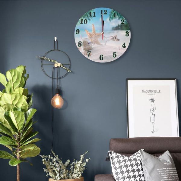 

wall clocks 1pc mute good quality borderless creative clock hanging decoration for office