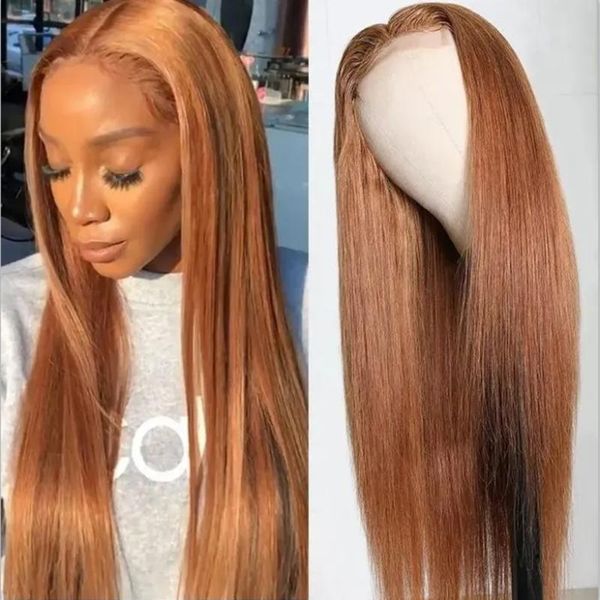 

lace wigs color 8 t wig human hair for women julia remy brown pre plucked bone straight malaysian part, Black;brown