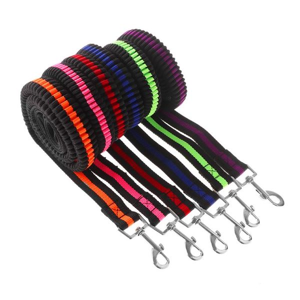 

fashion 1pc 120cm dog walking elastic bungee leash hand dogs leashes with handle collar outdoor training pet supplies collars &