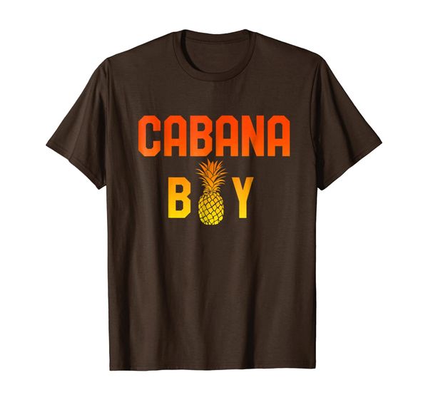 

cabana boy t-shirt funny pool boy beach retro pineapple tee, White;black