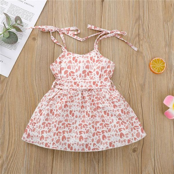 

9m-4t baby girl\u2021s heart leopard suspender dress fashion button bandage high waist a-line princess dresst for summer girl's dresses, Red;yellow