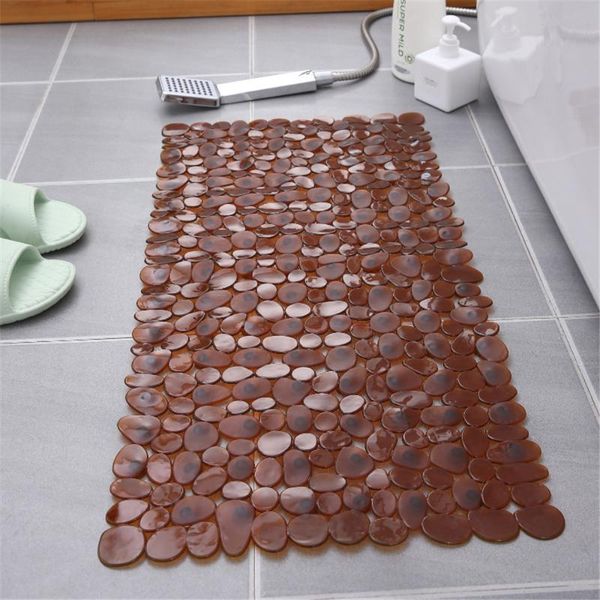 

bath mats 88*40cm cobblestone anti-slip mat pvc bathroom rectangular bathtub
