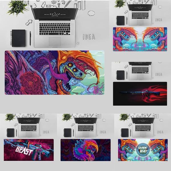 

mouse pads & wrist rests hyperbeast cs go anime unique deskpad game mousepad table protect office work mat non-slip lapcushion