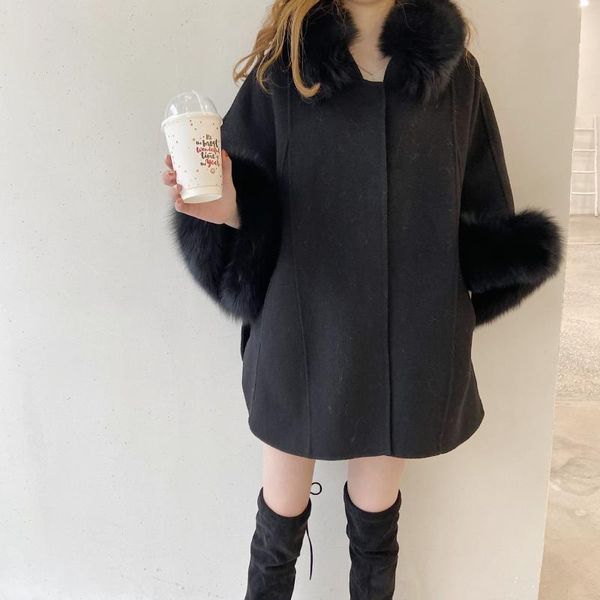 

women's wool & blends 2021 9ca coats and jackets women for korean woman parkas, Black