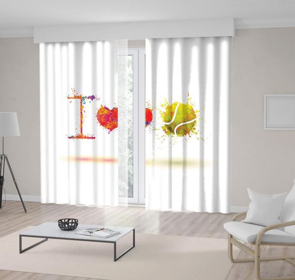

curtain & drapes i love tennis design elements colorful red yellow orange note artistic illustration splash paint