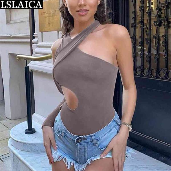 

solid color jumpsuits off shoulder criss-cross bandage slim jumpsuit women pary club knitted summer rompers for 210515, Black;white