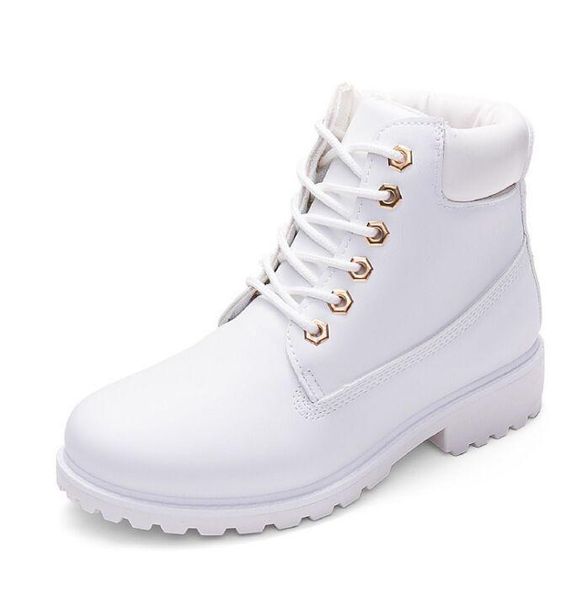 

boots ladies pink lace up women ankle fur brand winter shoes woman snow botas femininas 8 colors, Black