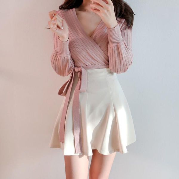 

skirts mini women simple all-match sweet lovely school students summer korean style a-line solid empire high elasticity soft ins, Black