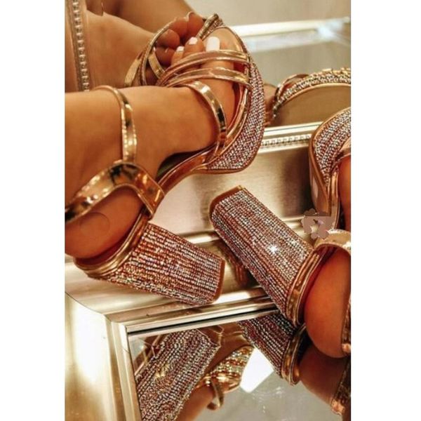 

women shoes on heels party high pumps 2021 rhinestones design sandals summer footwear high-heeled dress, Black