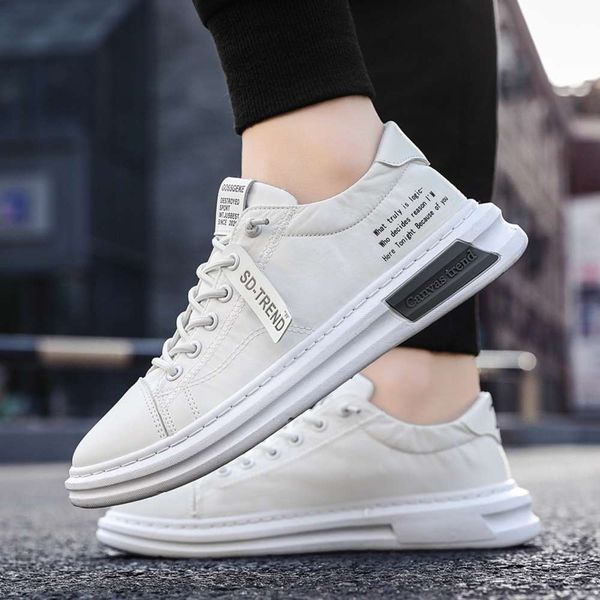 

Casual shoes GMRS Shoes men's 2021 new spring canvas shoes Korean fashion breathable cloth student versatile casual board 0S7G, White