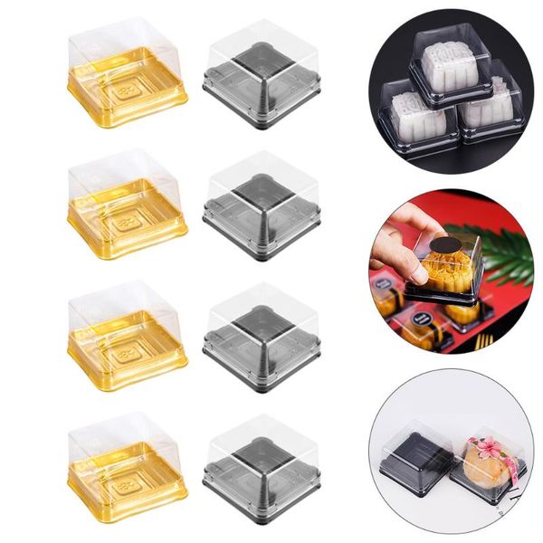 

pcs exquisite cupcake boxes waterproof egg-yolk puff (golden black) gift wrap
